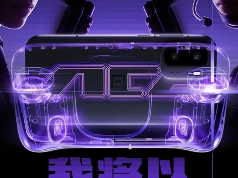 OnePlus Ace 6 Ultra teaser showing controller outline with triggers and back buttons