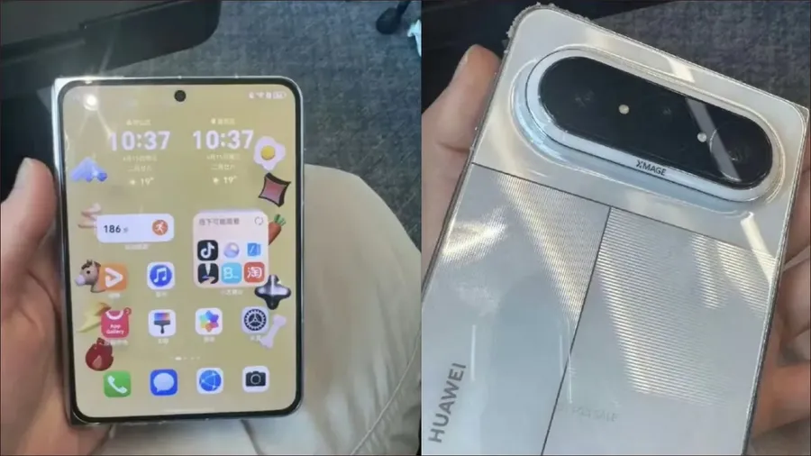 Huawei Pura X Max wide foldable smartphone with 16:10 display in unfolded mode