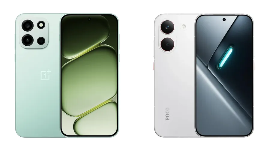 OnePlus Nord 6 vs POCO X8 Pro design and display comparison