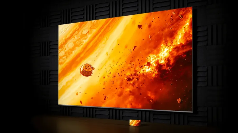 Xiaomi TV S Mini LED Series 2026 displaying bright 4K HDR visuals on a large QD Mini-LED screen