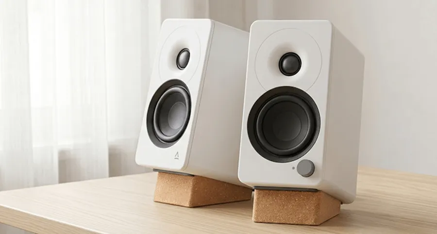 Creative XF1 desktop speakers with 72W RMS output, Bluetooth 6.0 connectivity, and Hi-Res Audio support in black finish.