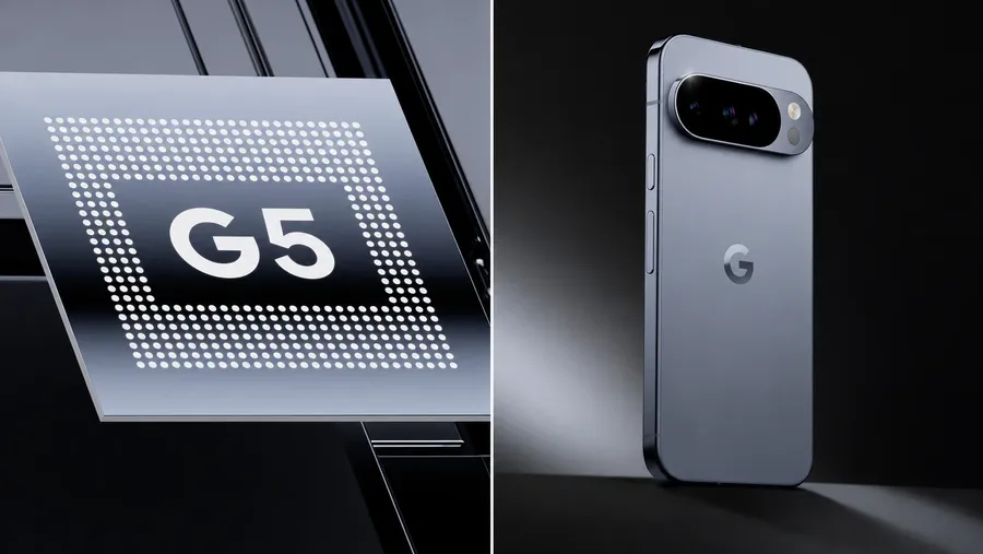 Google Pixel smartphone displaying the Android home screen, highlighting Tensor-powered software optimization, smooth animations, and responsive everyday performance.